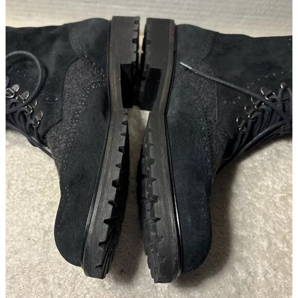 Saks Fifth Ave mens Ankle boot size 10 M black suede leather main image 4